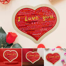 Load image into Gallery viewer, Heart Shape Puzzle|💕Say I Love You in 100 Languages💕