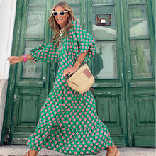 Load image into Gallery viewer, Puff Sleeve Beach Dress