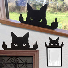Load image into Gallery viewer, Cat ornament Middle Finger cat