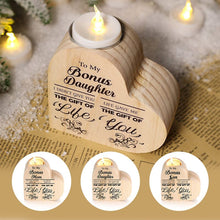Load image into Gallery viewer, Wooden Heart Candle Holder