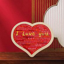 Load image into Gallery viewer, Heart Shape Puzzle|💕Say I Love You in 100 Languages💕