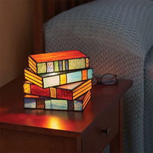 Load image into Gallery viewer, 📚Stained Glass Stacked Books Lamp