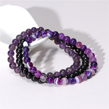 Load image into Gallery viewer, Agate Stress Relief Beaded Bracelet Set