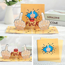 Load image into Gallery viewer, 3D Funny Middle Finger Card