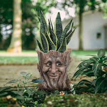Load image into Gallery viewer, Resin Tree Stump Vase