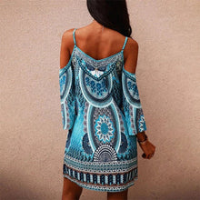 Load image into Gallery viewer, Printed Crew Neck Slip Dress