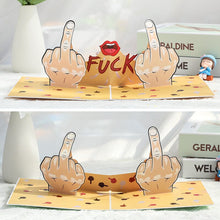 Load image into Gallery viewer, 3D Funny Middle Finger Card