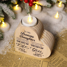 Load image into Gallery viewer, Wooden Heart Candle Holder