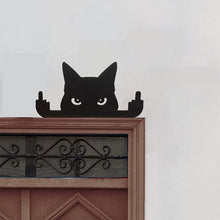 Load image into Gallery viewer, Cat ornament Middle Finger cat