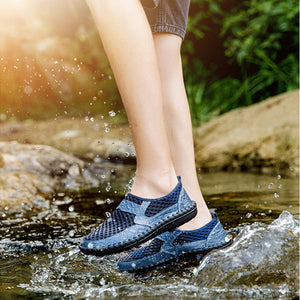 Summer Crocodile Patttern Breathable Mesh Shoes