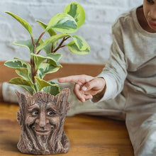 Load image into Gallery viewer, Resin Tree Stump Vase