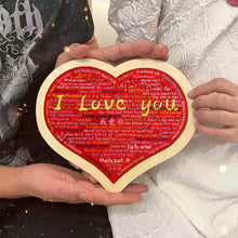 Load image into Gallery viewer, Heart Shape Puzzle|💕Say I Love You in 100 Languages💕