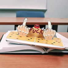 Load image into Gallery viewer, 3D Funny Middle Finger Card