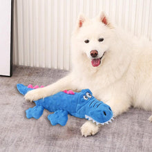 Load image into Gallery viewer, Pet plush toy sounding crocodile