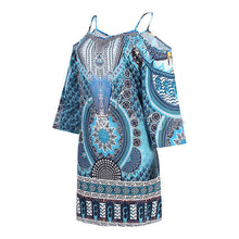 Load image into Gallery viewer, Printed Crew Neck Slip Dress