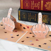 Load image into Gallery viewer, 3D Funny Middle Finger Card