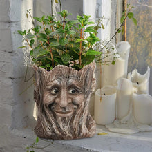 Load image into Gallery viewer, Resin Tree Stump Vase
