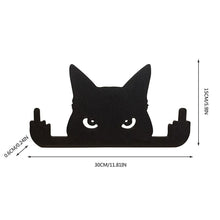 Load image into Gallery viewer, Cat ornament Middle Finger cat