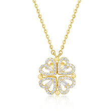 Load image into Gallery viewer, Clover Hearts Necklace