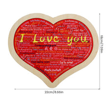 Load image into Gallery viewer, Heart Shape Puzzle|💕Say I Love You in 100 Languages💕