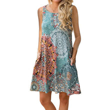 Load image into Gallery viewer, Sleeveless Print Tank Dress