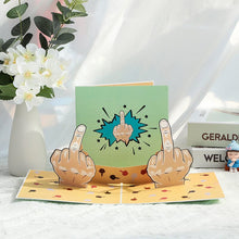 Load image into Gallery viewer, 3D Funny Middle Finger Card