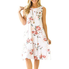 Load image into Gallery viewer, Sleeveless Print Tank Dress