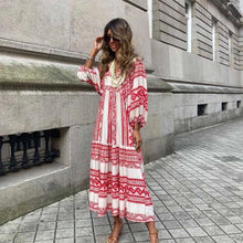 Load image into Gallery viewer, Puff Sleeve Beach Dress