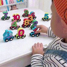 Load image into Gallery viewer, Wooden Digital Train Toy