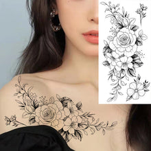 Load image into Gallery viewer, Sketch Flower Tattoo Stickers (10PCS)