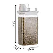 Load image into Gallery viewer, Cereal Dispenser Easy Flow Storage Jar Plastic Grocery Container