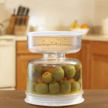 Load image into Gallery viewer, Pickle and Olives Jar Container with Strainer