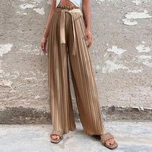 Load image into Gallery viewer, Ruffled Wide-leg Trousers
