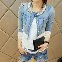 Load image into Gallery viewer, Paneled Denim Jacket