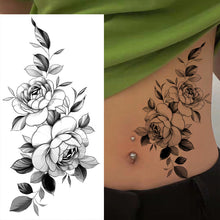 Load image into Gallery viewer, Sketch Flower Tattoo Stickers (10PCS)