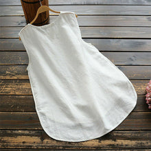 Load image into Gallery viewer, Daisy Sleeveless Cotton and Linen Tank Top