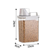 Load image into Gallery viewer, Cereal Dispenser Easy Flow Storage Jar Plastic Grocery Container