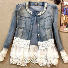 Load image into Gallery viewer, Paneled Denim Jacket