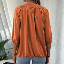 Load image into Gallery viewer, Pullover Crewneck Loose T-Shirt