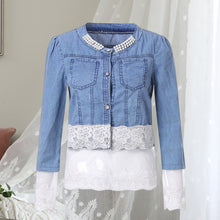 Load image into Gallery viewer, Paneled Denim Jacket