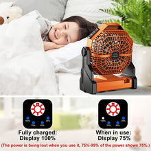 Load image into Gallery viewer, Camping LED Fan with Light