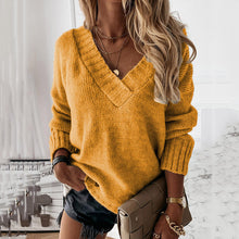 Load image into Gallery viewer, Women's Solid Color Pullover Sweater