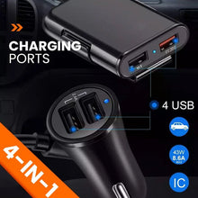 Load image into Gallery viewer, 4 in 1 Car Rear Seat Charger
