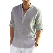 Load image into Gallery viewer, Men's Cotton Linen Hippie Casual T-Shirt