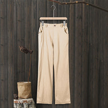 Load image into Gallery viewer, Women&#39;s High Waist Casual Cotton Linen Trousers