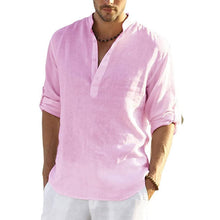 Load image into Gallery viewer, Men's Cotton Linen Hippie Casual T-Shirt