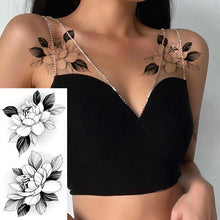 Load image into Gallery viewer, Sketch Flower Tattoo Stickers (10PCS)