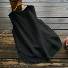 Load image into Gallery viewer, Daisy Sleeveless Cotton and Linen Tank Top