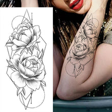 Load image into Gallery viewer, Sketch Flower Tattoo Stickers (10PCS)