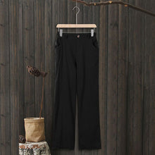 Load image into Gallery viewer, Women&#39;s High Waist Casual Cotton Linen Trousers